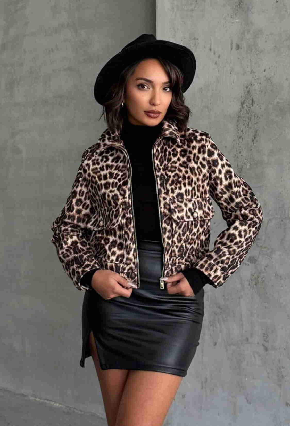 Leopard Pattern Cachet Coat - Brand: Topshow - Women & Kids, Baby Clothes Wholesale - TheBS Women