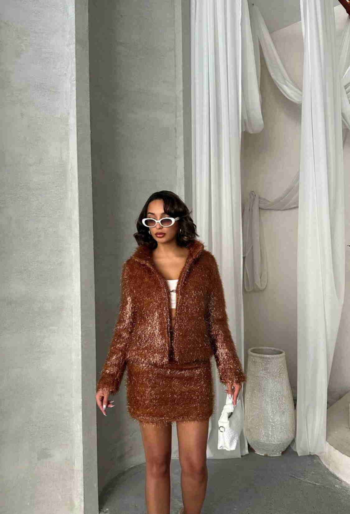 Glittery Fringed Coat - Brand: Topshow - Women & Kids, Baby Clothes Wholesale - TheBS Women