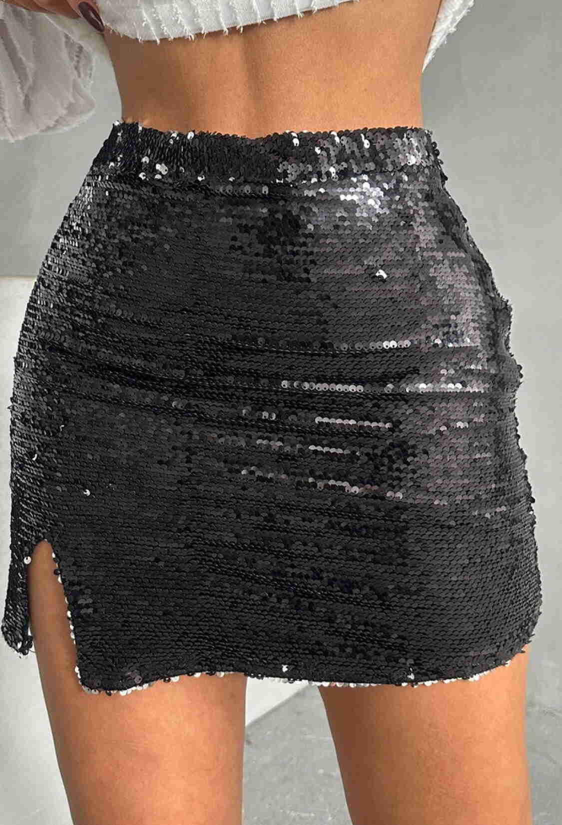 BlackSequined Wholesale Skirt - Brand: Topshow - Women & Kids, Baby Clothes Wholesale - TheBS Women