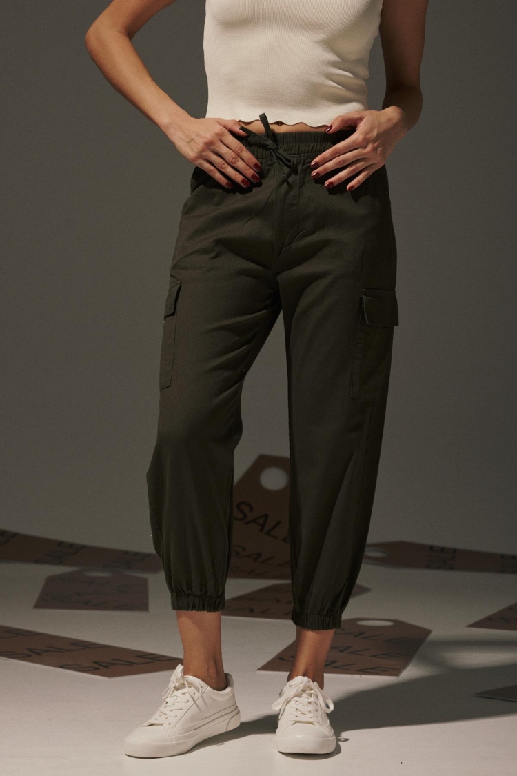Gabardine Waist Elastic Women's Trousers - Brand: Levure - Women & Kids, Baby Clothes Wholesale - TheBS Women