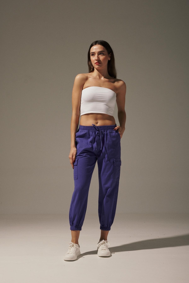 Gabardine Waist Elastic Women's Trousers - Brand: Levure - Women & Kids, Baby Clothes Wholesale - TheBS Women