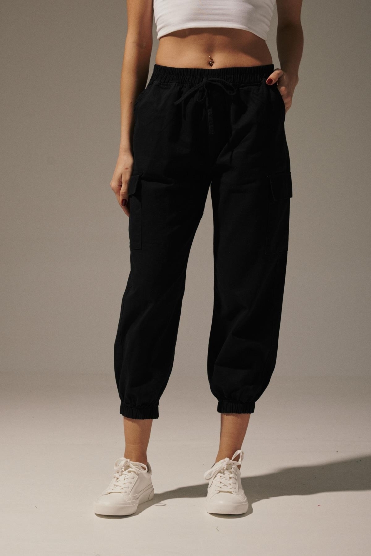 Gabardine Waist Elastic Women's Trousers - Brand: Levure - Women & Kids, Baby Clothes Wholesale - TheBS Women