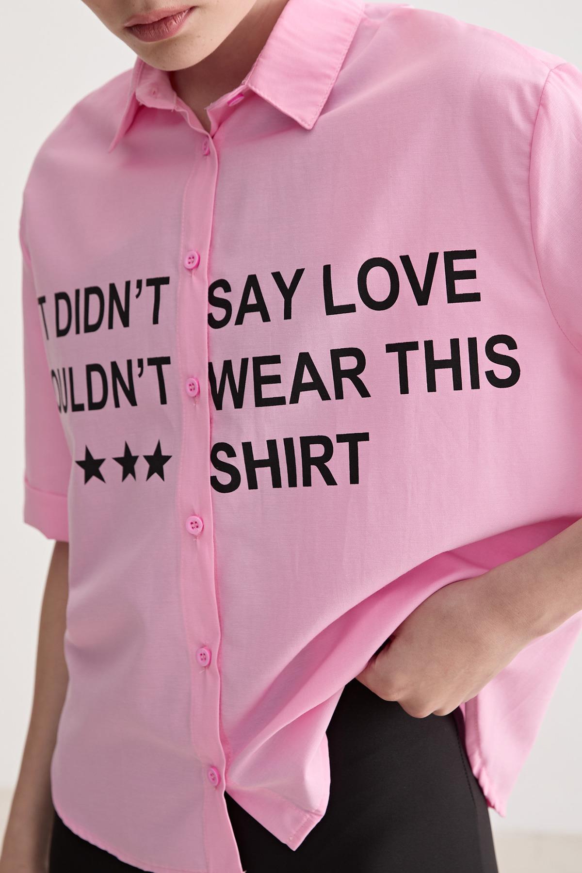 Print Detailed Oversize Shirt - Brand: Levure - Women & Kids, Baby Clothes Wholesale - TheBS Women