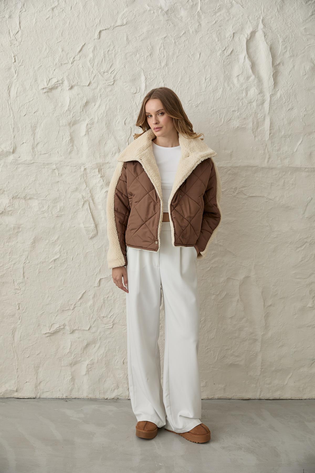 Quilted Coat With Snap Detail - Brand: Levure - Women & Kids, Baby Clothes Wholesale - TheBS Women