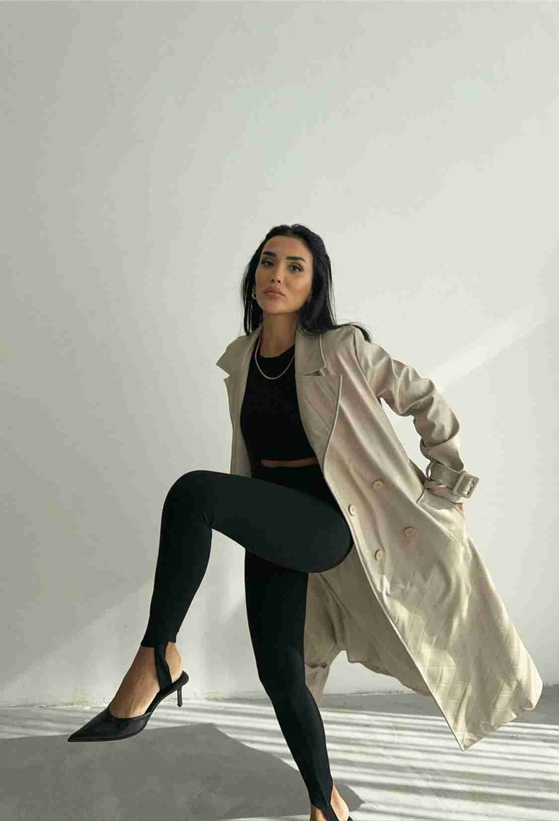 Quilted Leather Trench Coat - Brand: Ello - Women & Kids, Baby Clothes Wholesale - TheBS Women