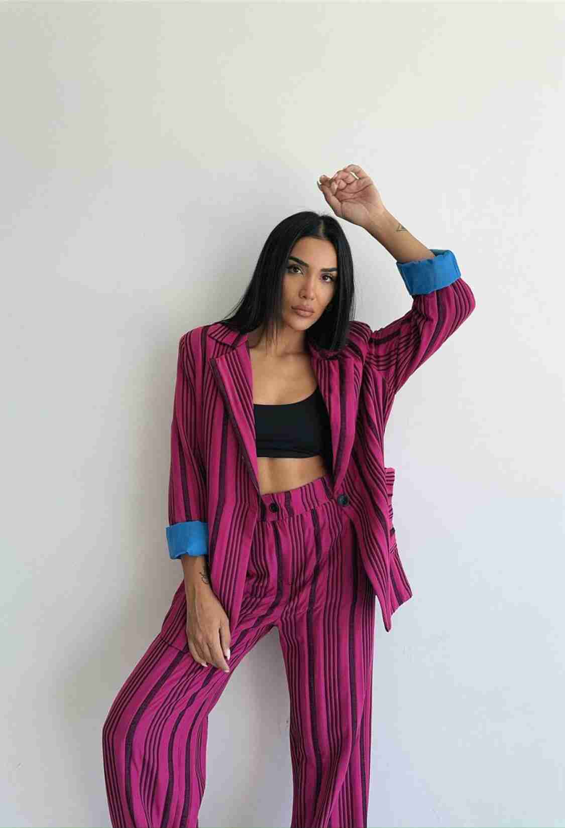 Striped Jacket Trouser Suit - Brand: Ello - Women & Kids, Baby Clothes Wholesale - TheBS Women