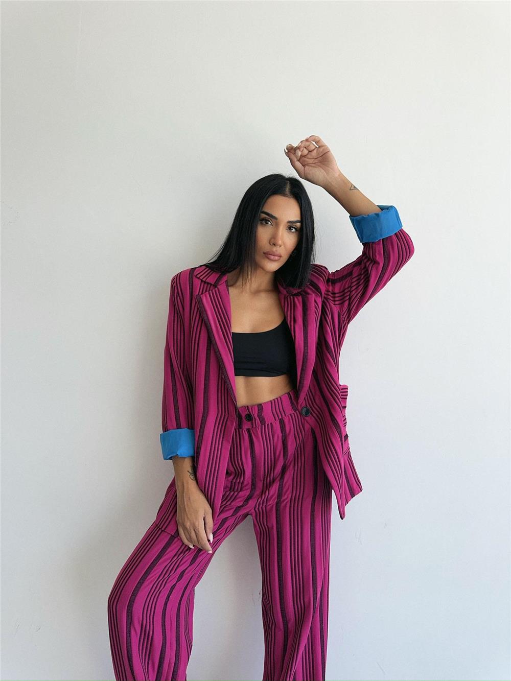 Striped Jacket Trouser Suit - Brand: Ello - Women & Kids, Baby Clothes Wholesale - TheBS Women