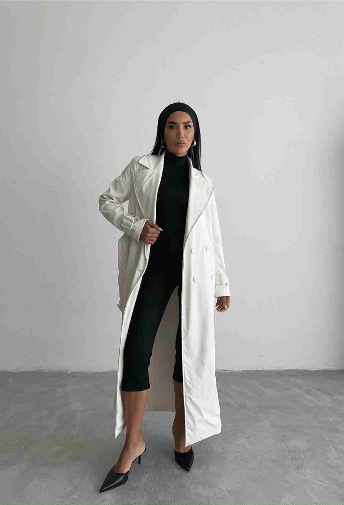Quilted Leather Trench Coat - Brand: Ello - Women & Kids, Baby Clothes Wholesale - TheBS Women
