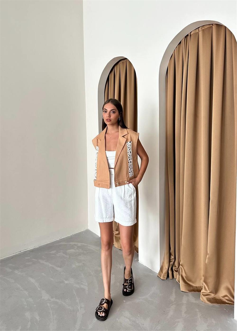 Lace Detail Gabardine Vest – Brand: Ello – Women & Kids, Baby Clothes Wholesale – TheBS Women