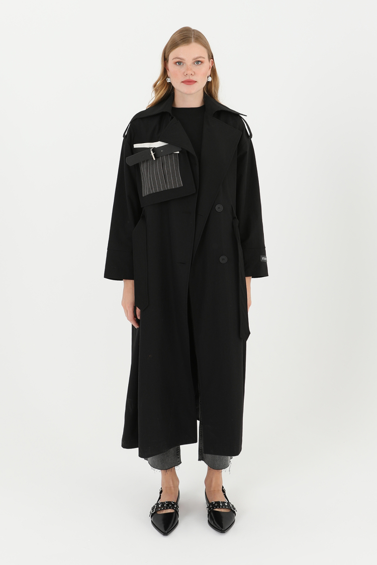 Women's Pocket Accessory Detailed Trench - Brand: SOUL - Women & Kids, Baby Clothes Wholesale - TheBS Women