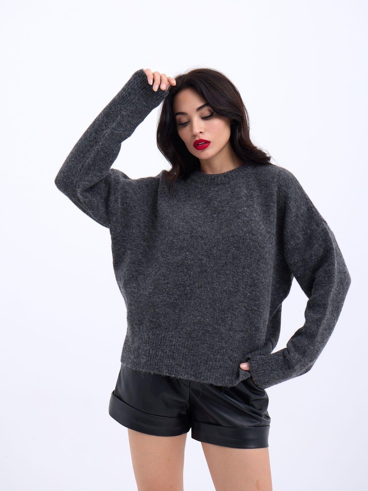 Knitwear Half Turtleneck Short Sweater - Brand: Fame - Women & Kids, Baby Clothes Wholesale - TheBS Women