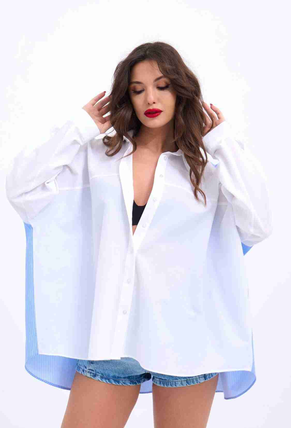 Striped Shirt - Multicolor - Brand: Fame - Women & Kids, Baby Clothes Wholesale - TheBS Women