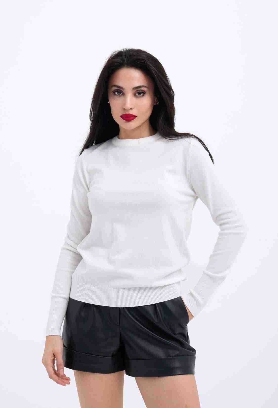 Knitted Casual Sweater - Brand: Fame - Women & Kids, Baby Clothes Wholesale - TheBS Women