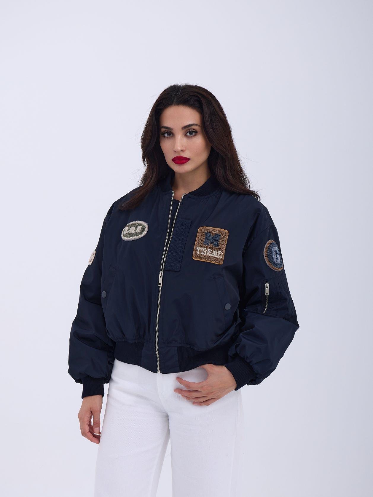 Coat - Navy Blue - Brand: Fame - Women & Kids, Baby Clothes Wholesale - TheBS Women