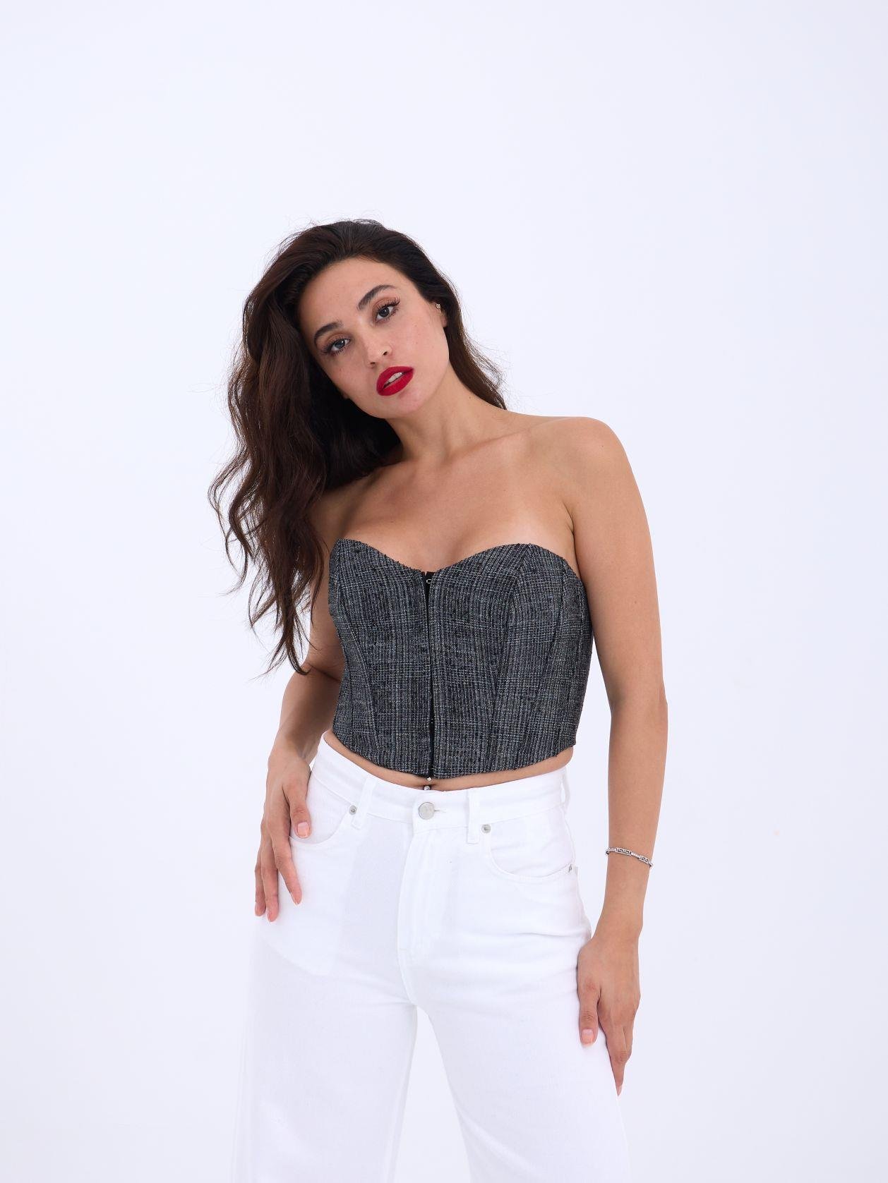Crop - Black - Brand: Fame - Women & Kids, Baby Clothes Wholesale - TheBS Women