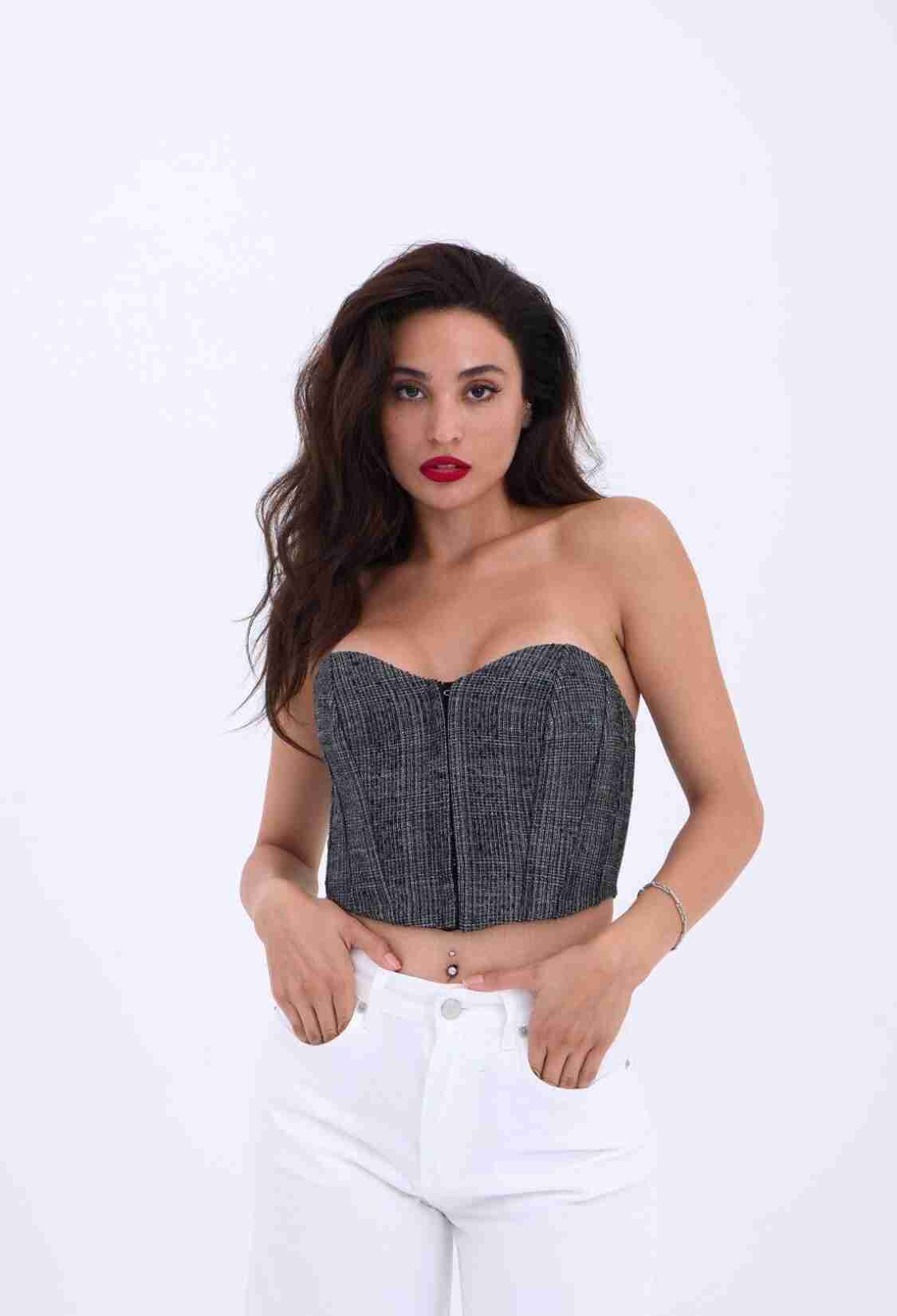 Crop - Black - Brand: Fame - Women & Kids, Baby Clothes Wholesale - TheBS Women