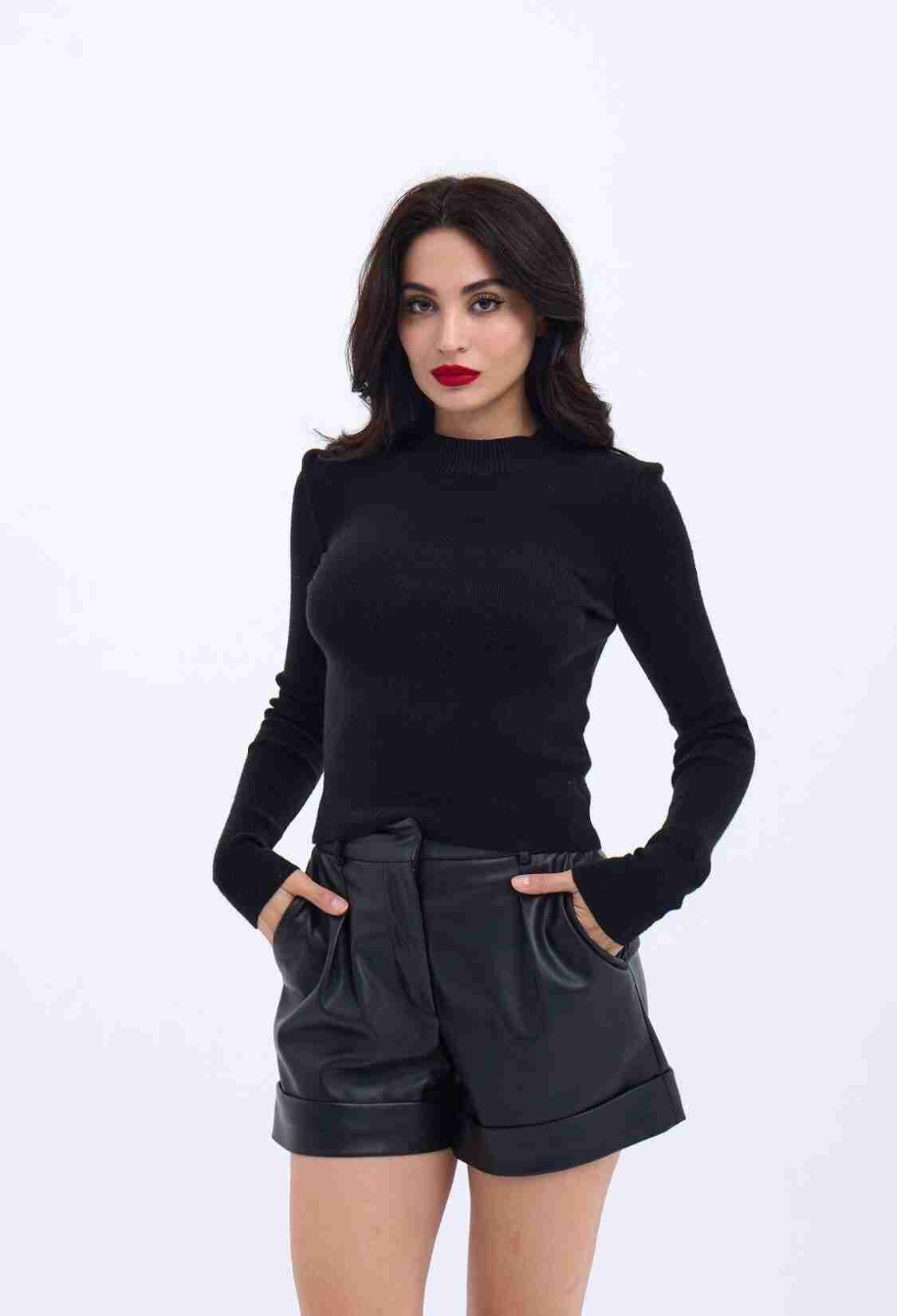 Knitwear Basic Sweater - Brand: Fame - Women & Kids, Baby Clothes Wholesale - TheBS Women