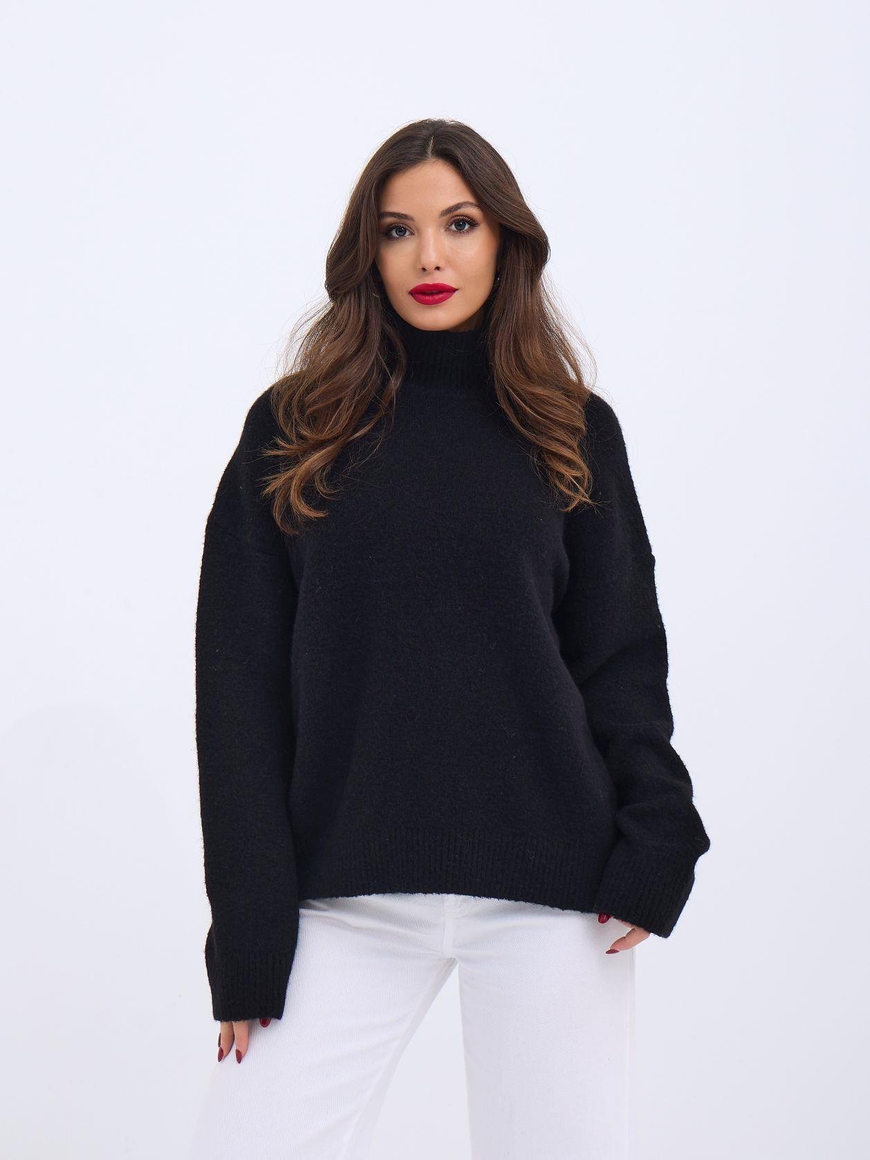 Knitwear Half Turtleneck Casual Sweater - Brand: Fame - Women & Kids, Baby Clothes Wholesale - TheBS Women