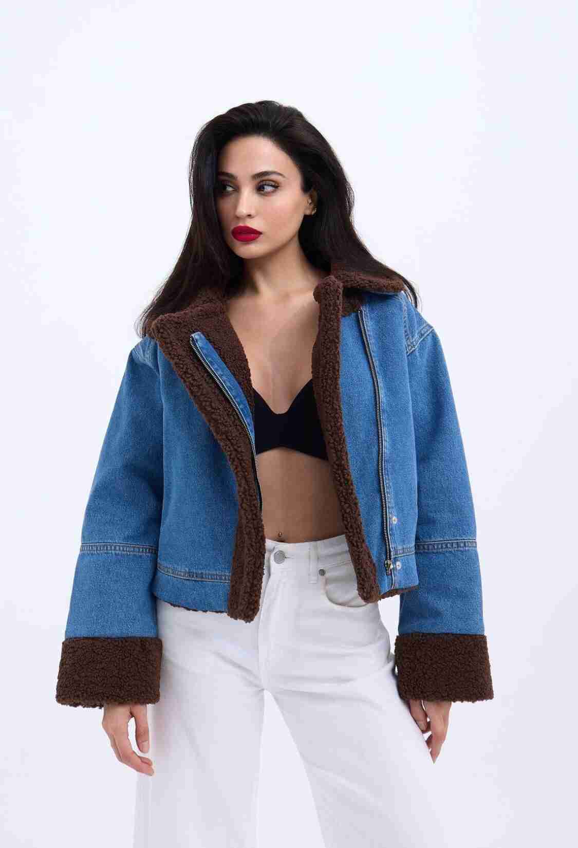 Coat - Blue - Brand: Fame - Women & Kids, Baby Clothes Wholesale - TheBS Women
