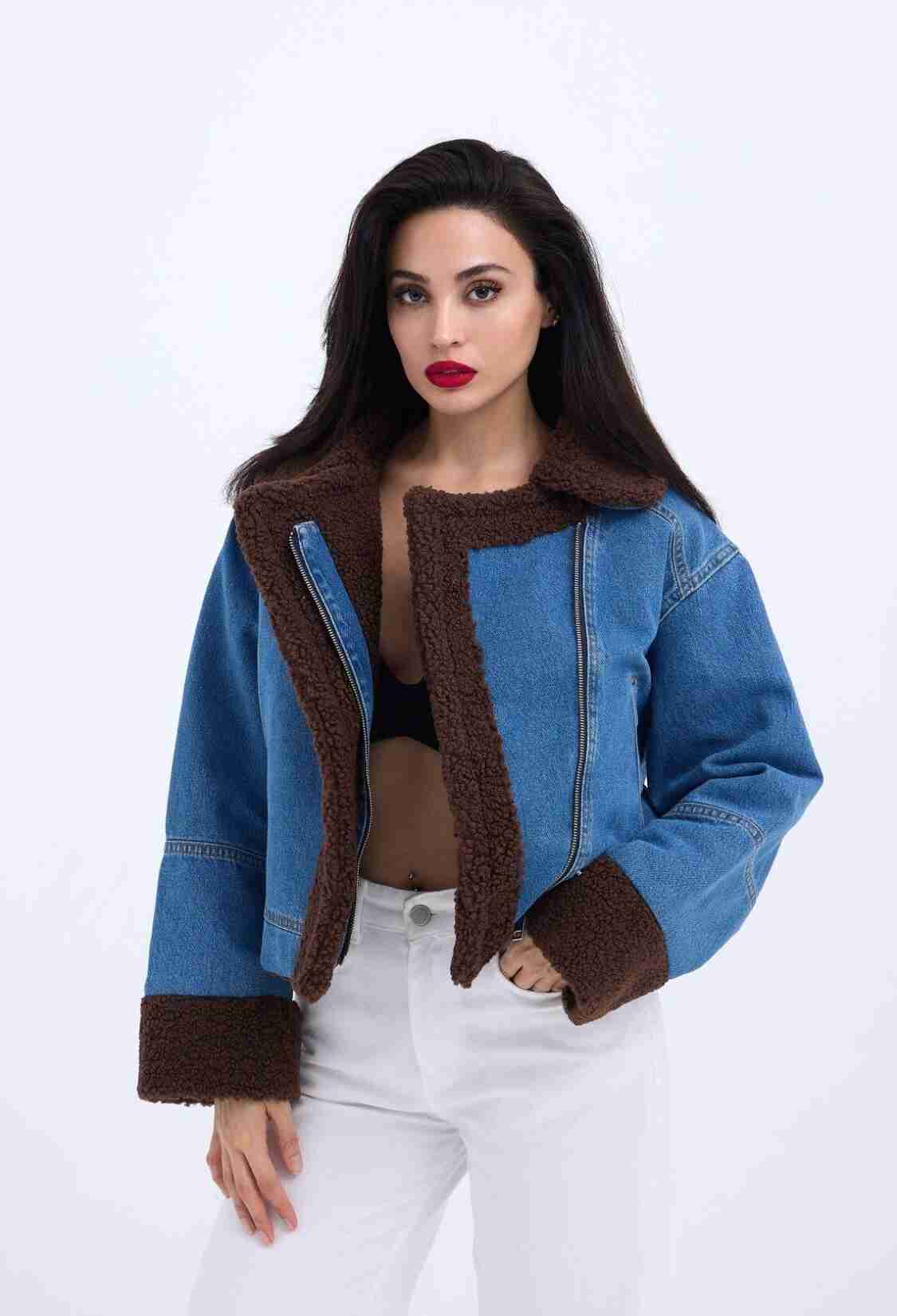 Coat - Blue - Brand: Fame - Women & Kids, Baby Clothes Wholesale - TheBS Women