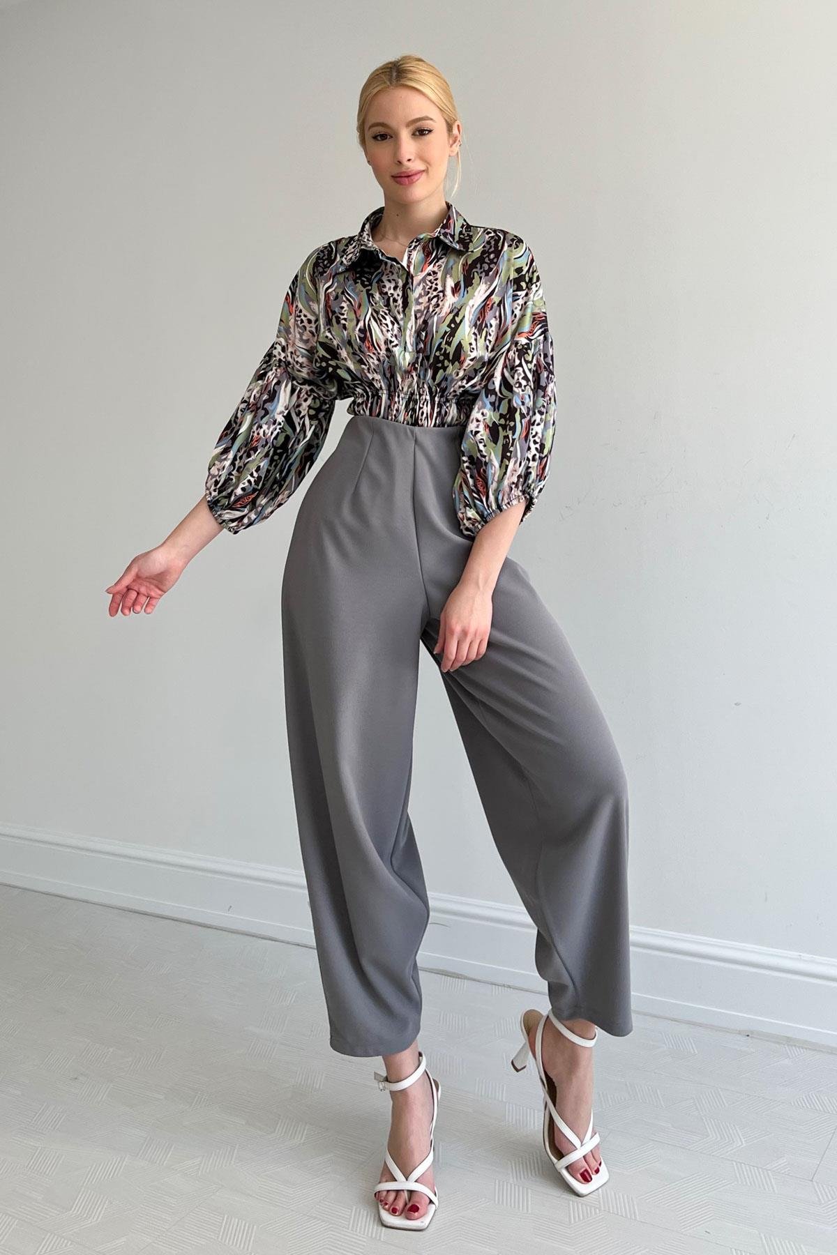 Elastic Waist Satin Shirt - Brand: Reyon - Women & Kids, Baby Clothes Wholesale - TheBS Women