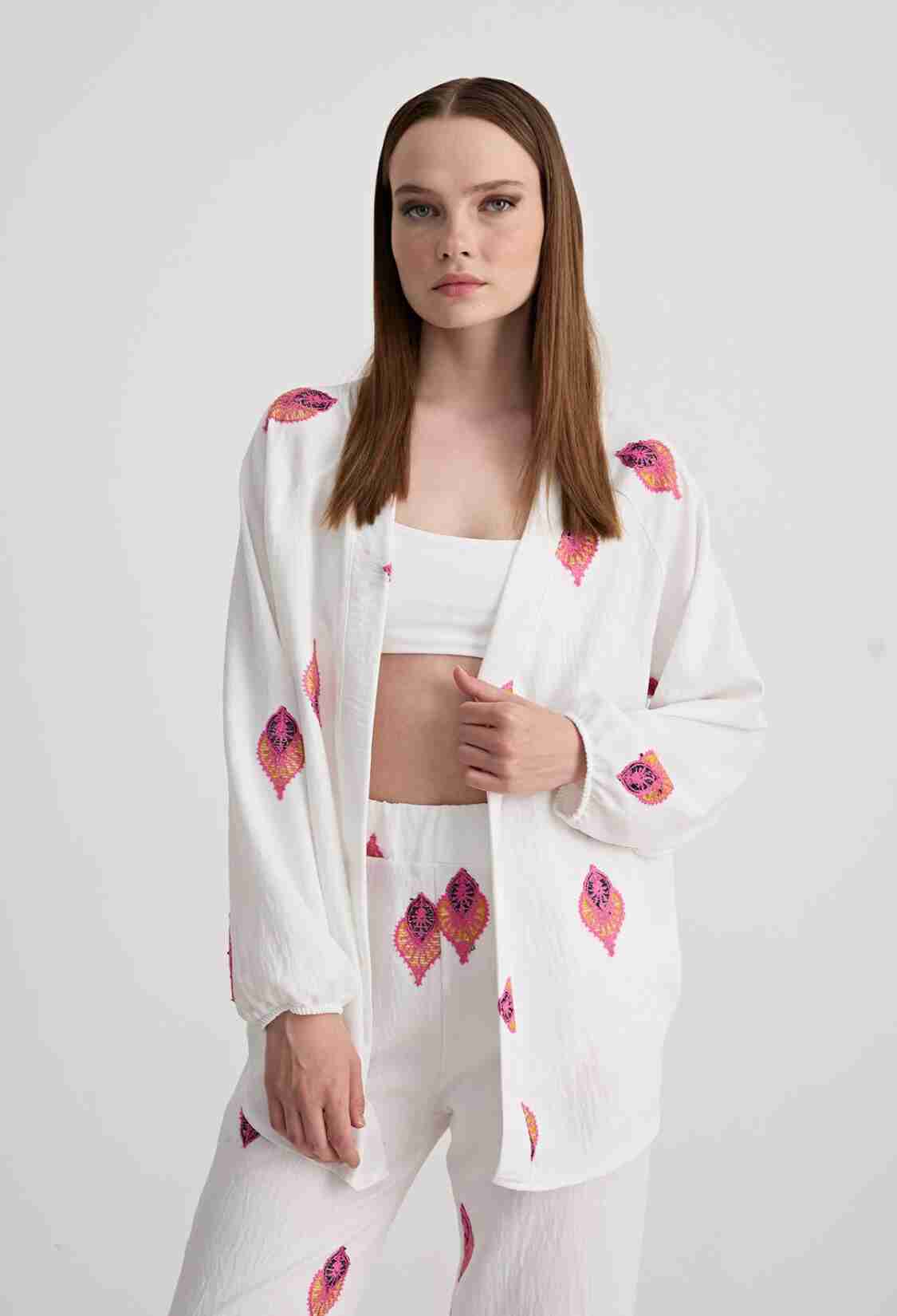 Paisley Patterned Long Sleeve Jacket - Brand: Levure - Women & Kids, Baby Clothes Wholesale - TheBS Women