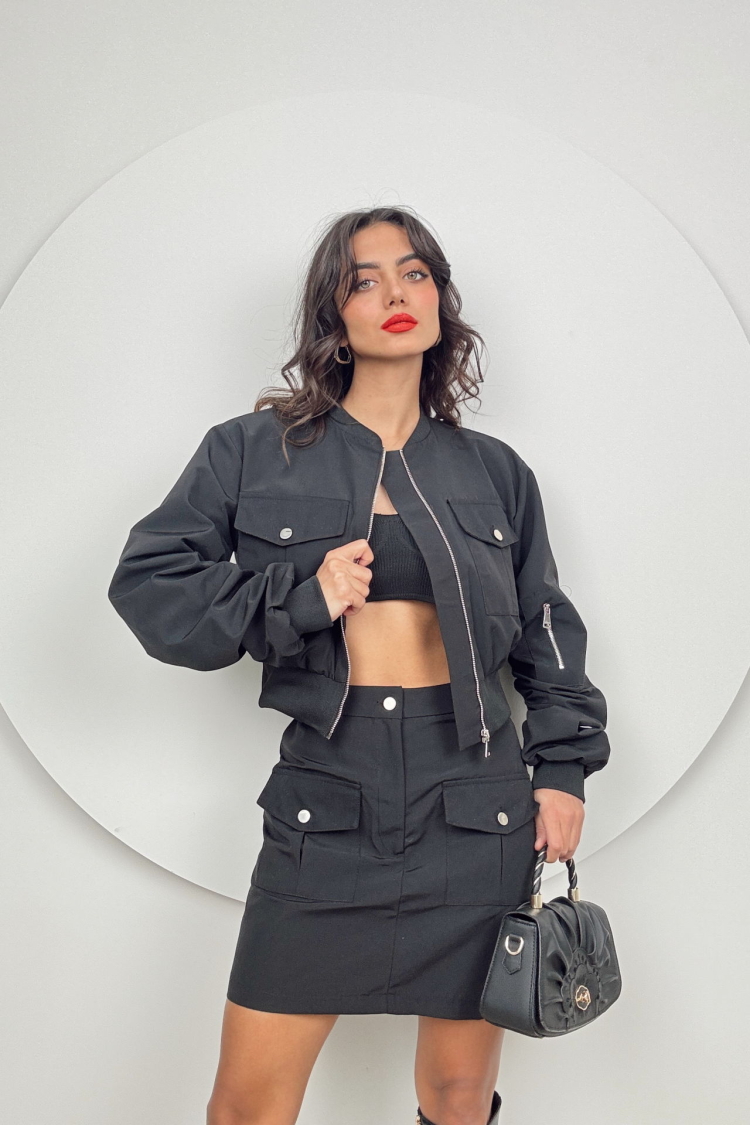 Bomber Set With Skirt - Brand: Miss Janell - Women & Kids, Baby Clothes Wholesale - TheBS Women