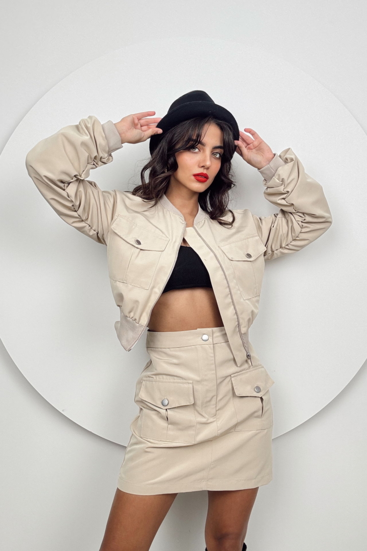 Bomber Set With Skirt - Brand: Miss Janell - Women & Kids, Baby Clothes Wholesale - TheBS Women