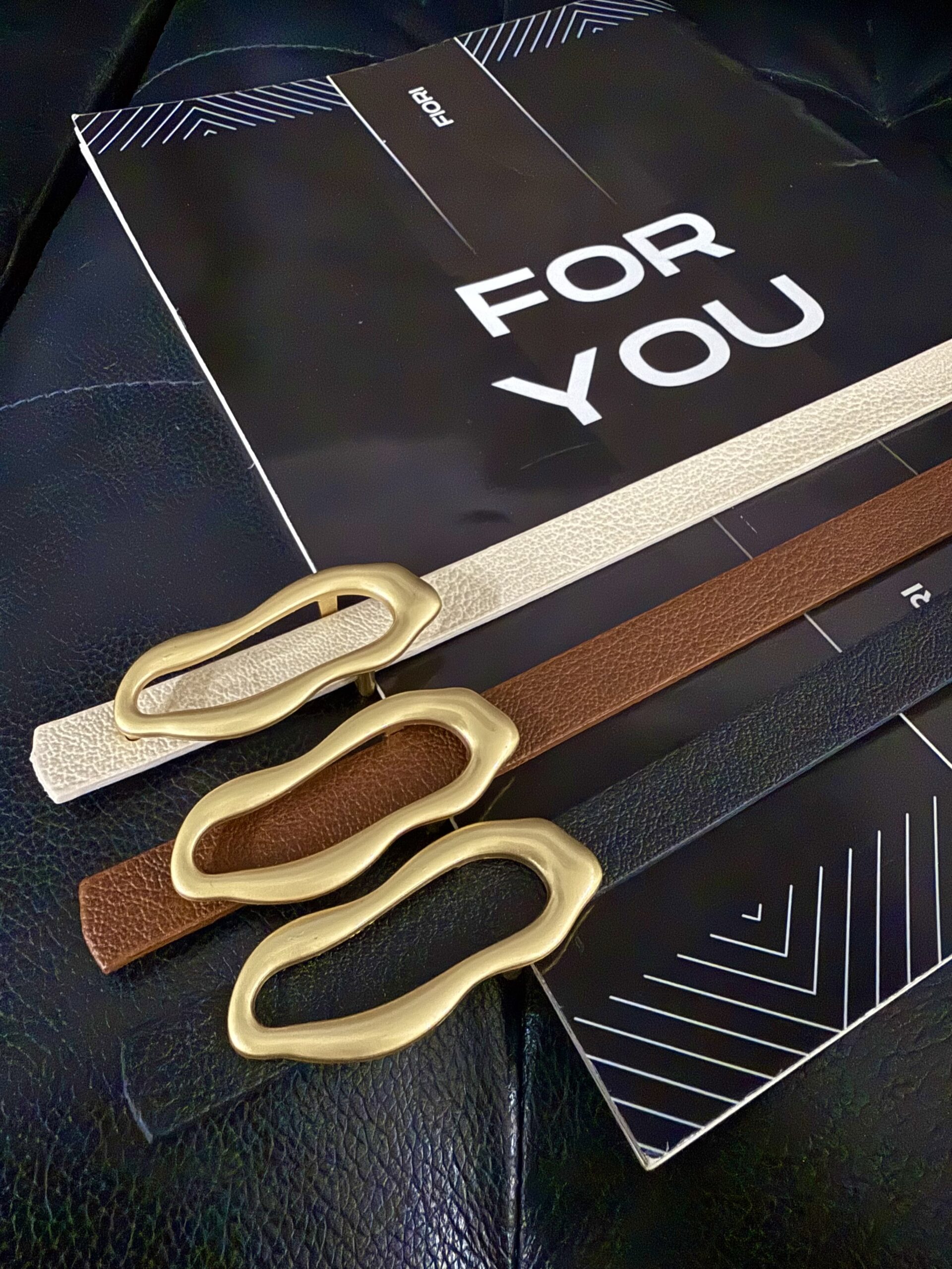 Thin Women Belt With Italian Design Buckle - Brand: Fiori - Women & Kids, Baby Clothes Wholesale - TheBS Women