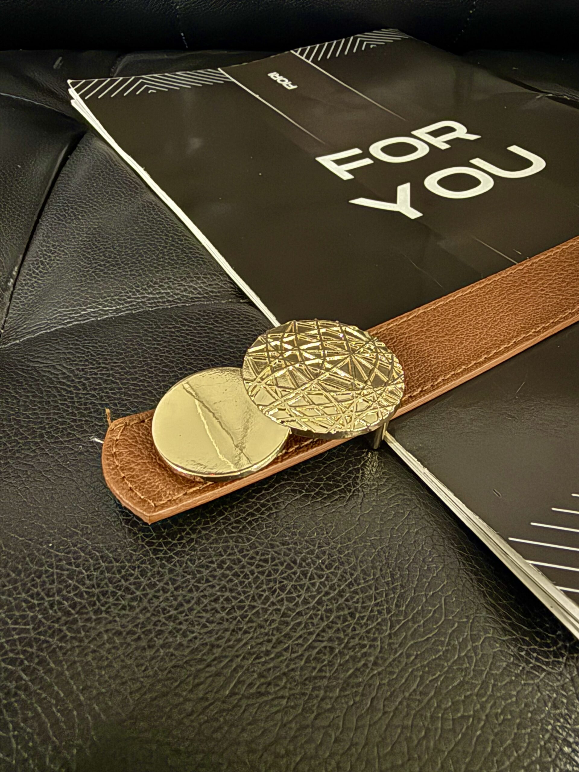 Fiori Round Gold Buckle Women's Belt - Brand: Fiori - Women & Kids, Baby Clothes Wholesale - TheBS Women