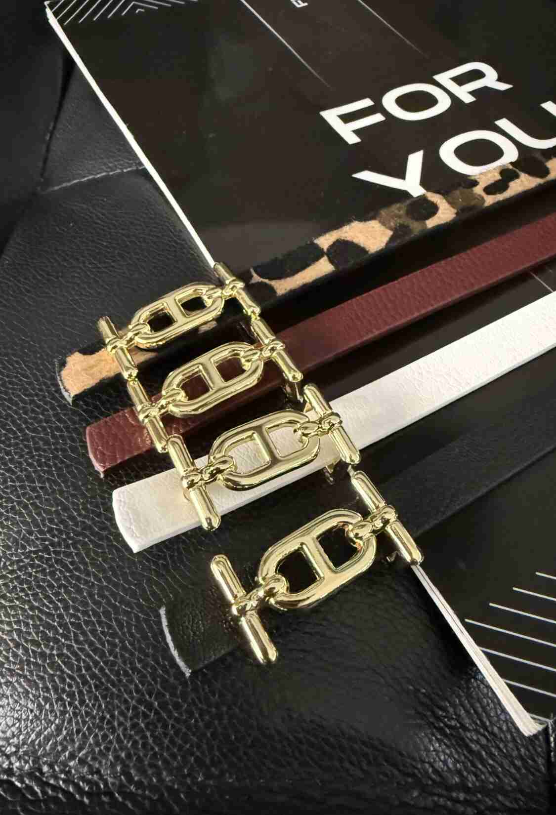 Slim Belt With Gold Buckle - Brand: Fiori - Women & Kids, Baby Clothes Wholesale - TheBS Women
