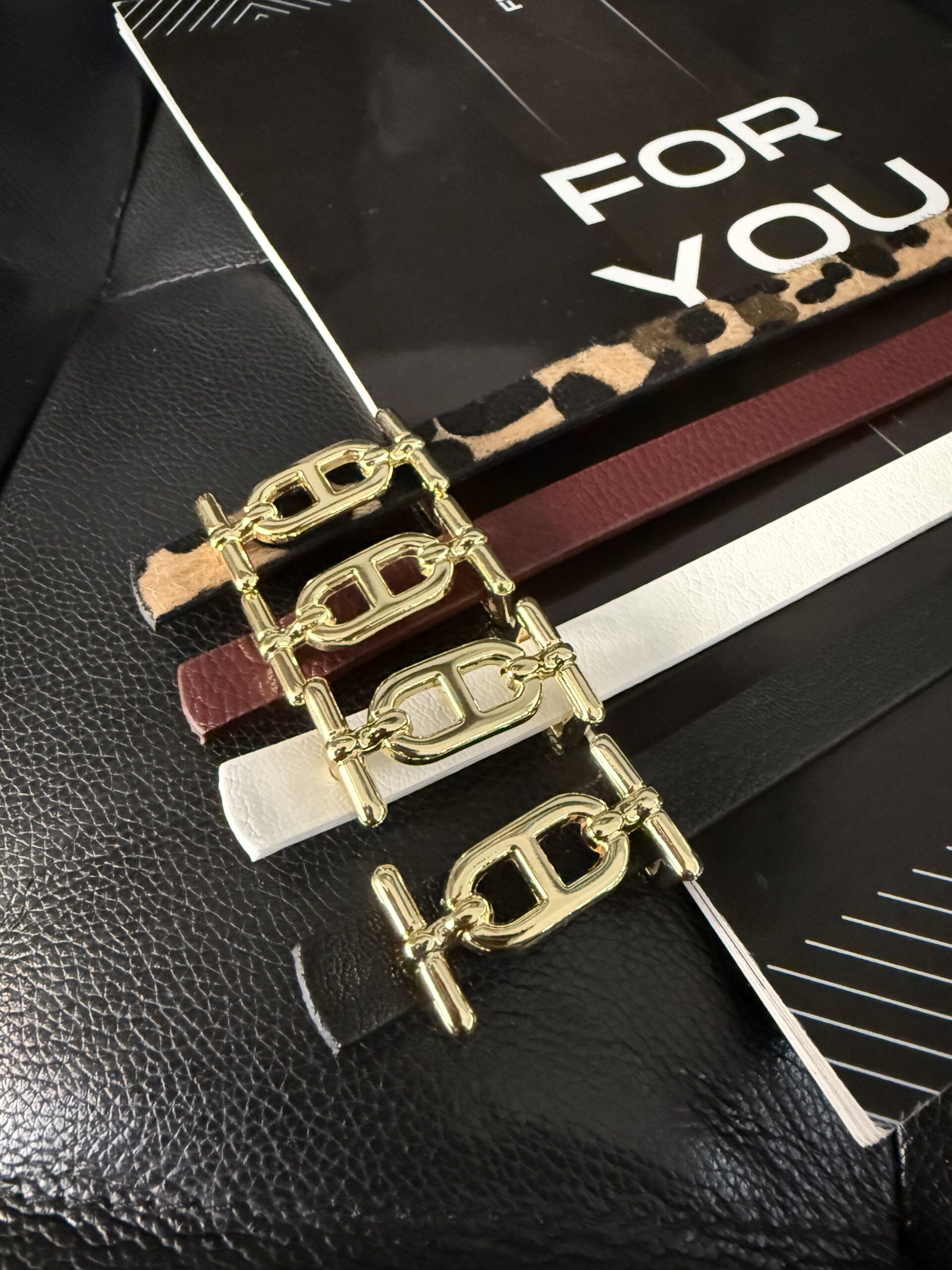 Slim Belt With Gold Buckle - Brand: Fiori - Women & Kids, Baby Clothes Wholesale - TheBS Women