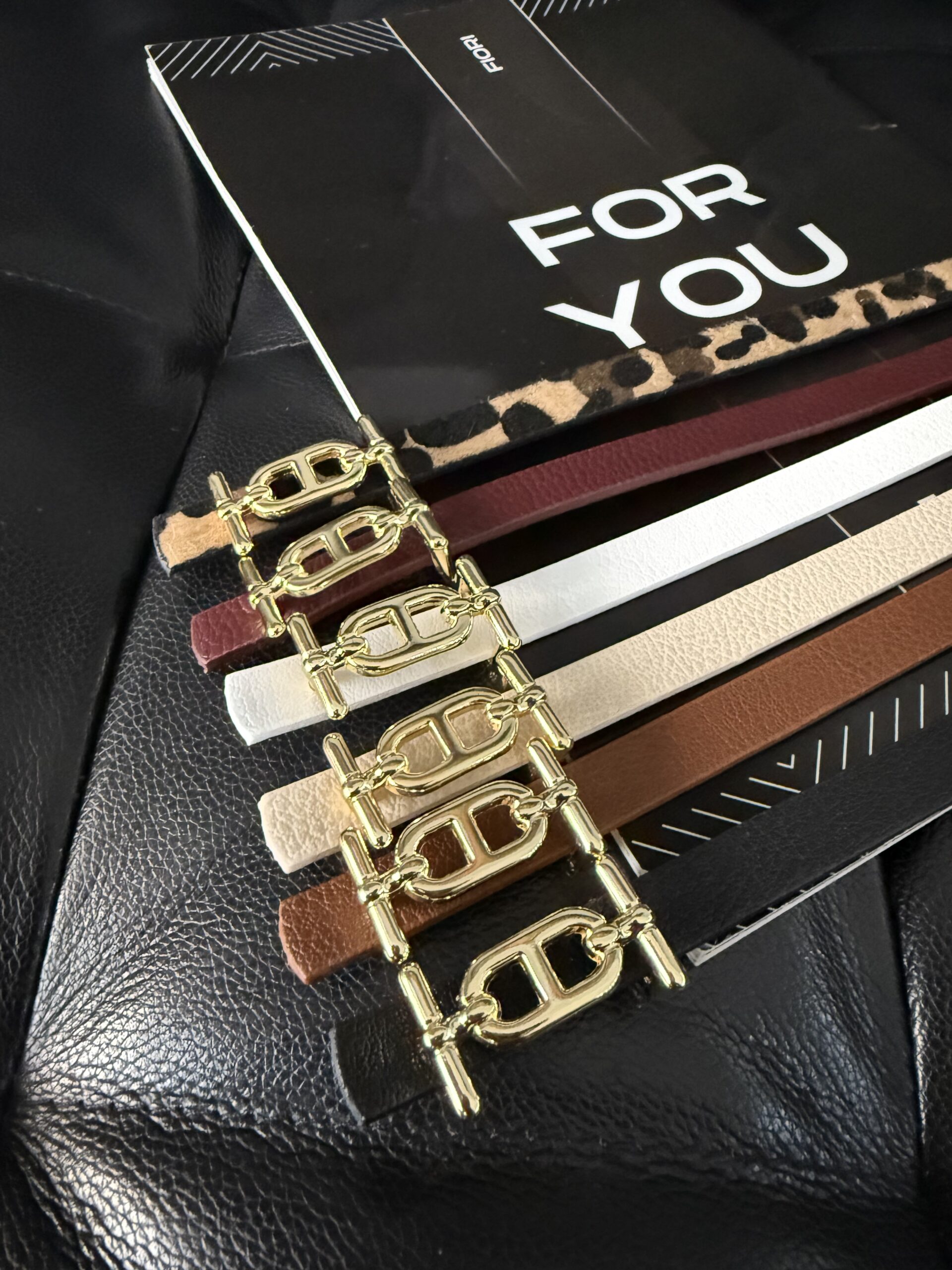 Slim Belt With Gold Buckle – Brand: Fiori – Women & Kids, Baby Clothes Wholesale – TheBS Women