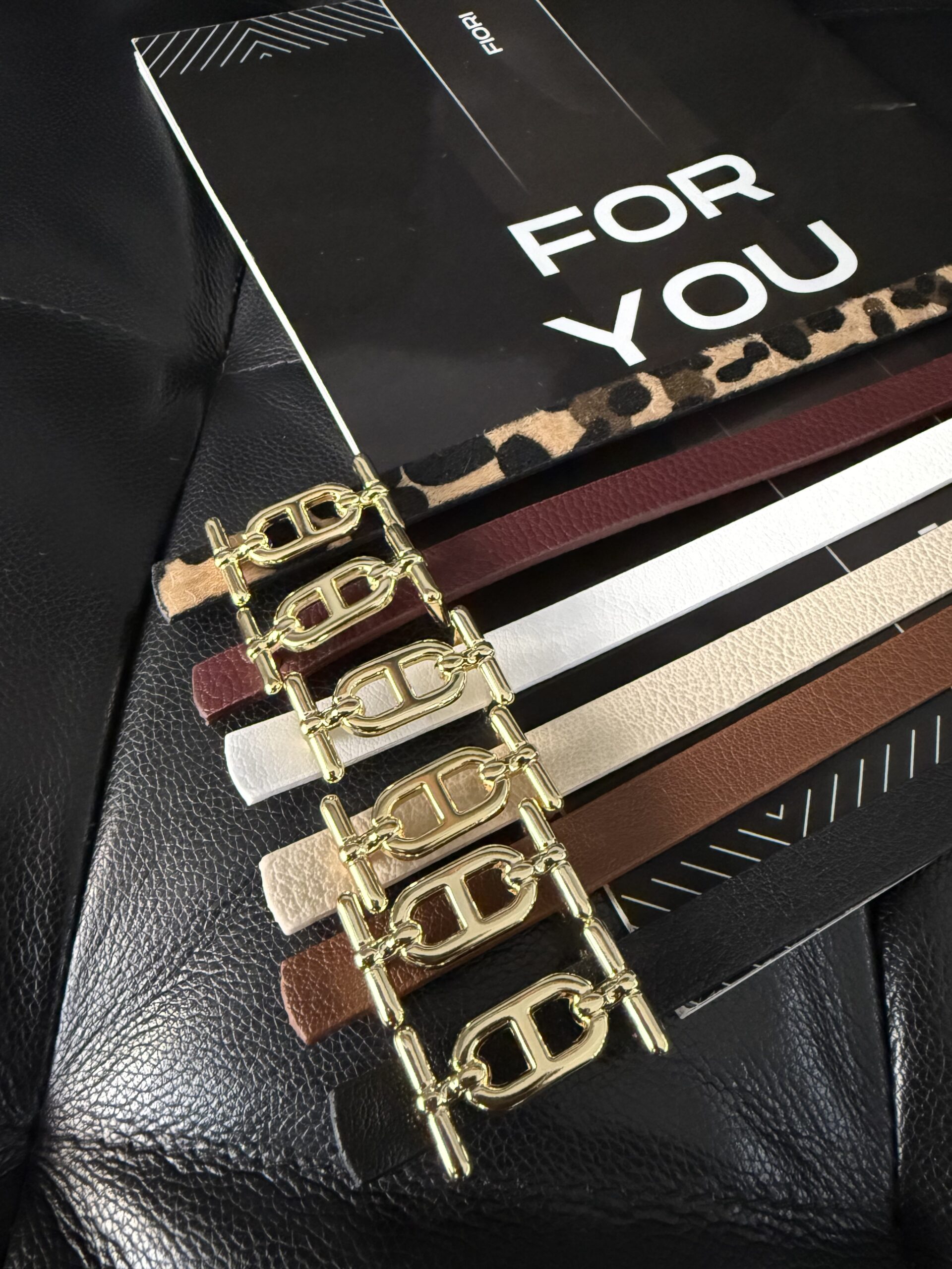 Slim Belt With Gold Buckle – Brand: Fiori – Women & Kids, Baby Clothes Wholesale – TheBS Women