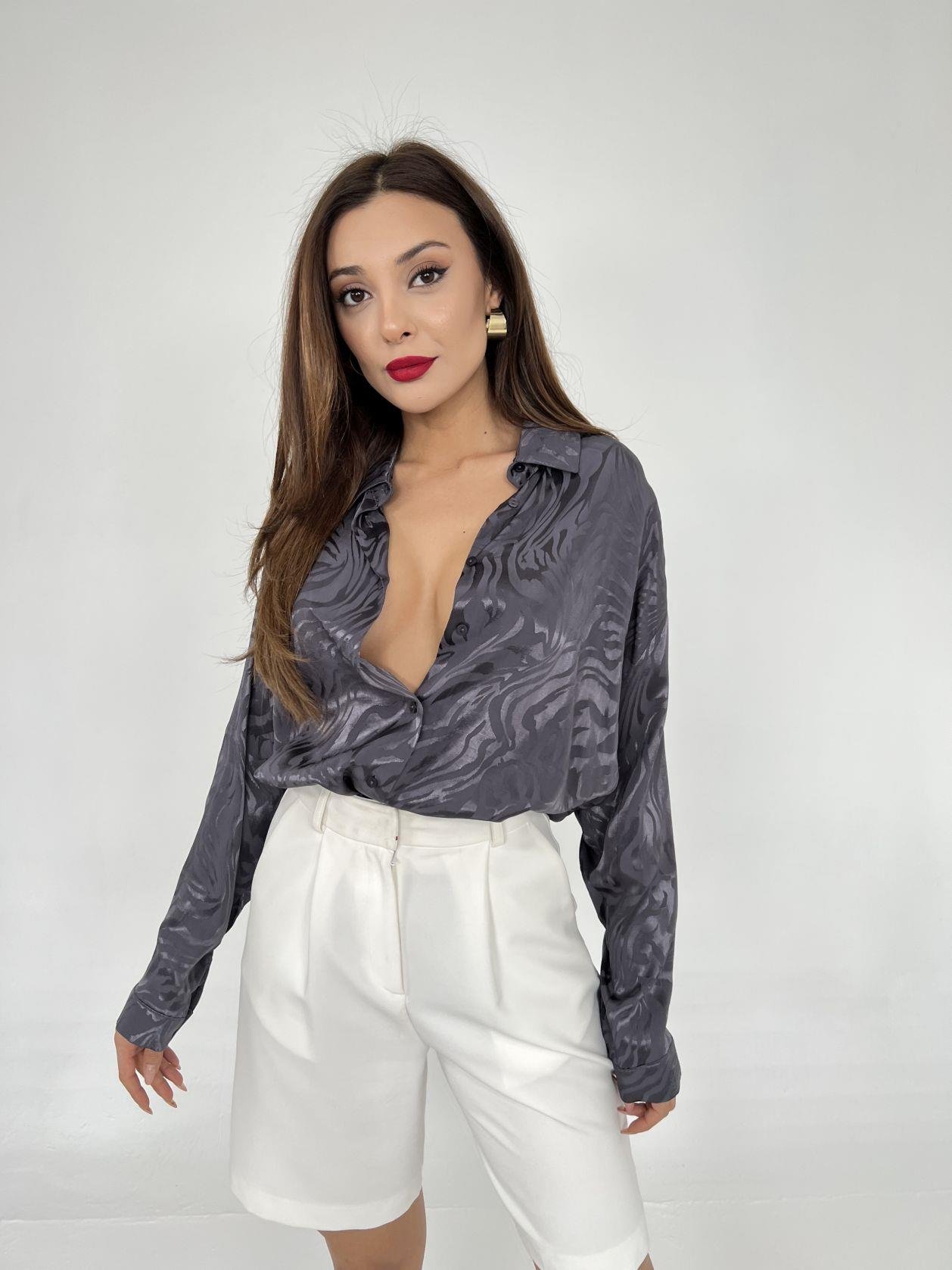 Shirt - Gray - Brand: Fame - Women & Kids, Baby Clothes Wholesale - TheBS Women