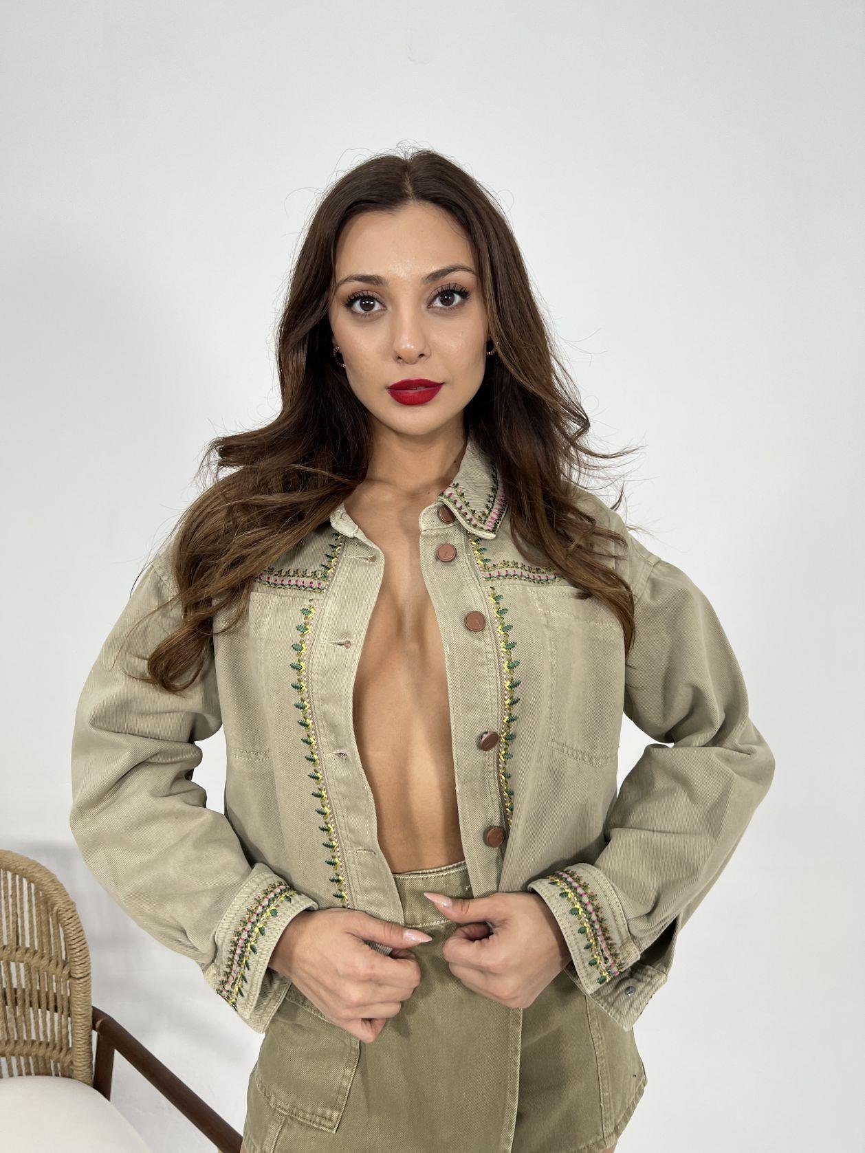 Jacket - Khaki - Brand: Fame - Women & Kids, Baby Clothes Wholesale - TheBS Women