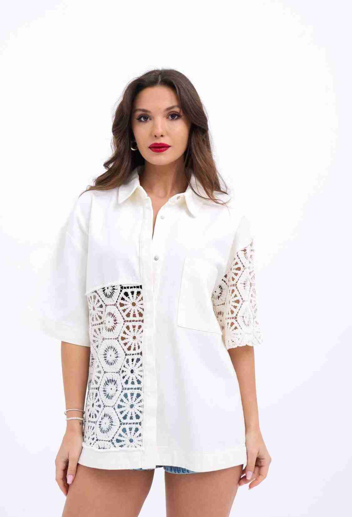 Shirt - White - Brand: Fame - Women & Kids, Baby Clothes Wholesale - TheBS Women
