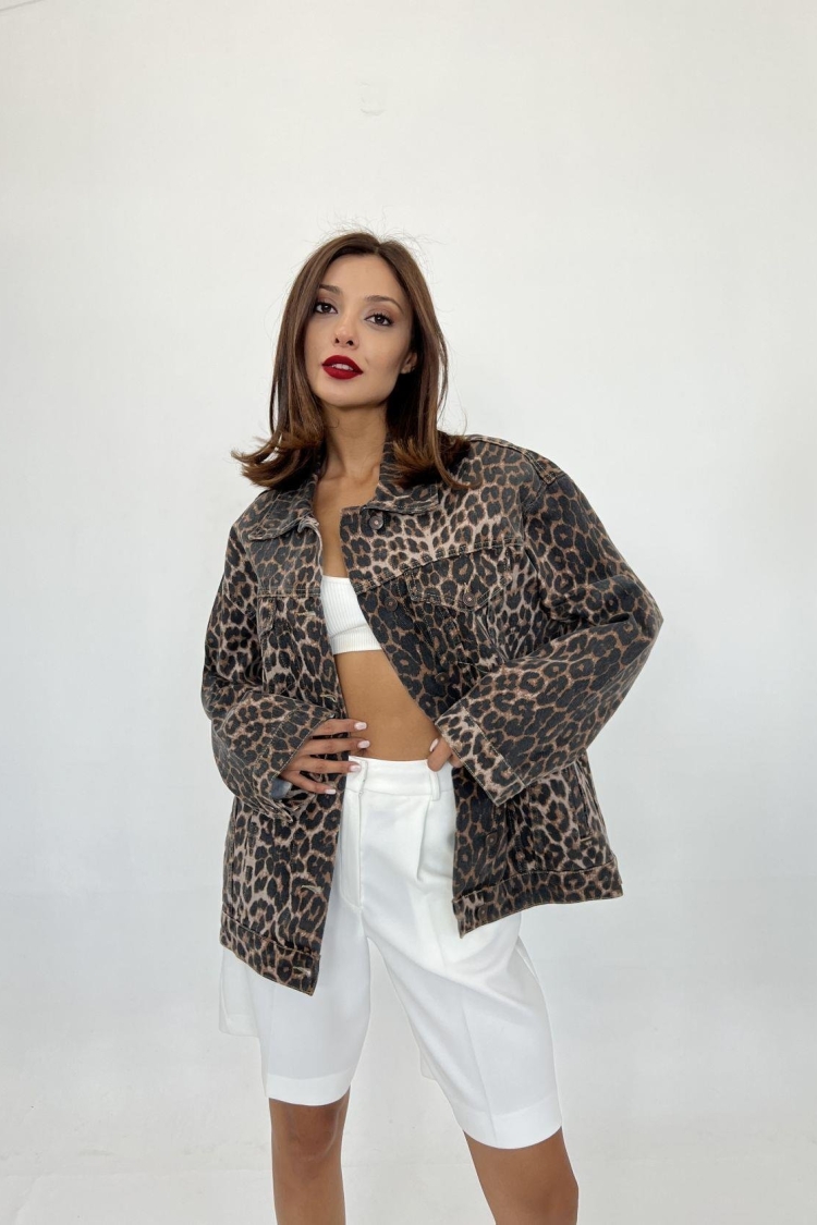 Leopard Patterned Shirt - Brand: Fame - Women & Kids, Baby Clothes Wholesale - TheBS Women