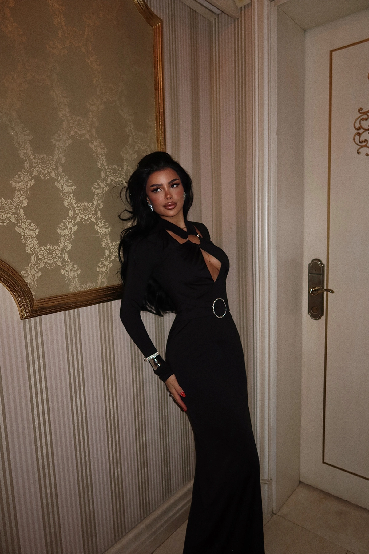 Window Detail Long Dress – Brand: EYYO ATELIER – Women & Kids, Baby Clothes Wholesale – TheBS Women