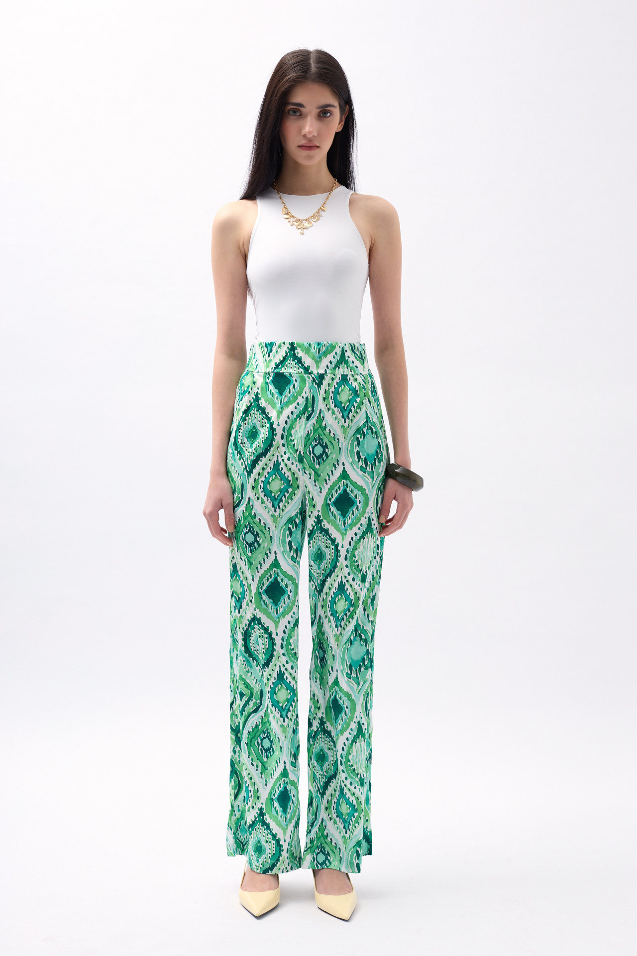 Patterned Satin Trousers – Brand: Black Fashion – Women & Kids, Baby Clothes Wholesale – TheBS Women