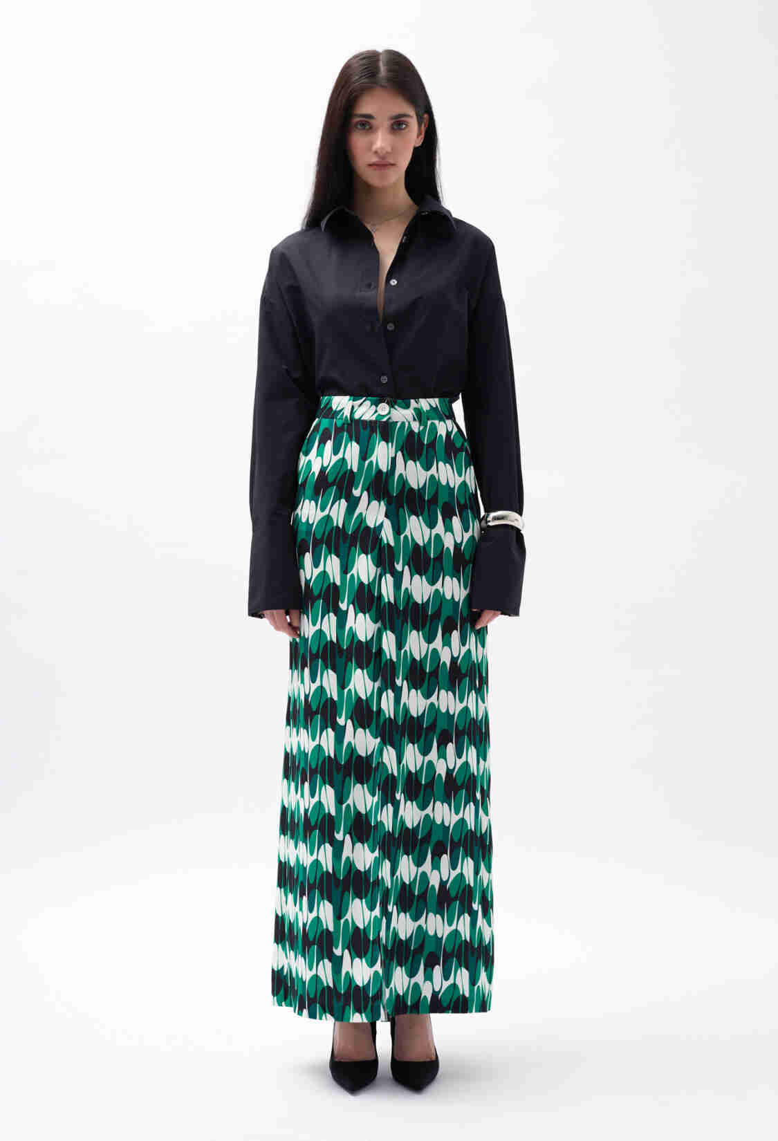 Printed Front Slit Skirt - Brand: Black Fashion - Women & Kids, Baby Clothes Wholesale - TheBS Women