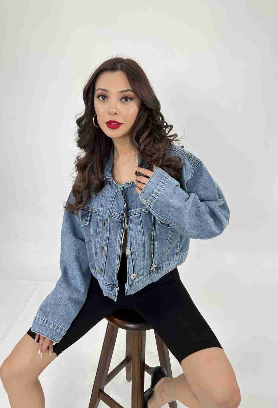 Denim Jacket - Blue - Brand: Fame - Women & Kids, Baby Clothes Wholesale - TheBS Women