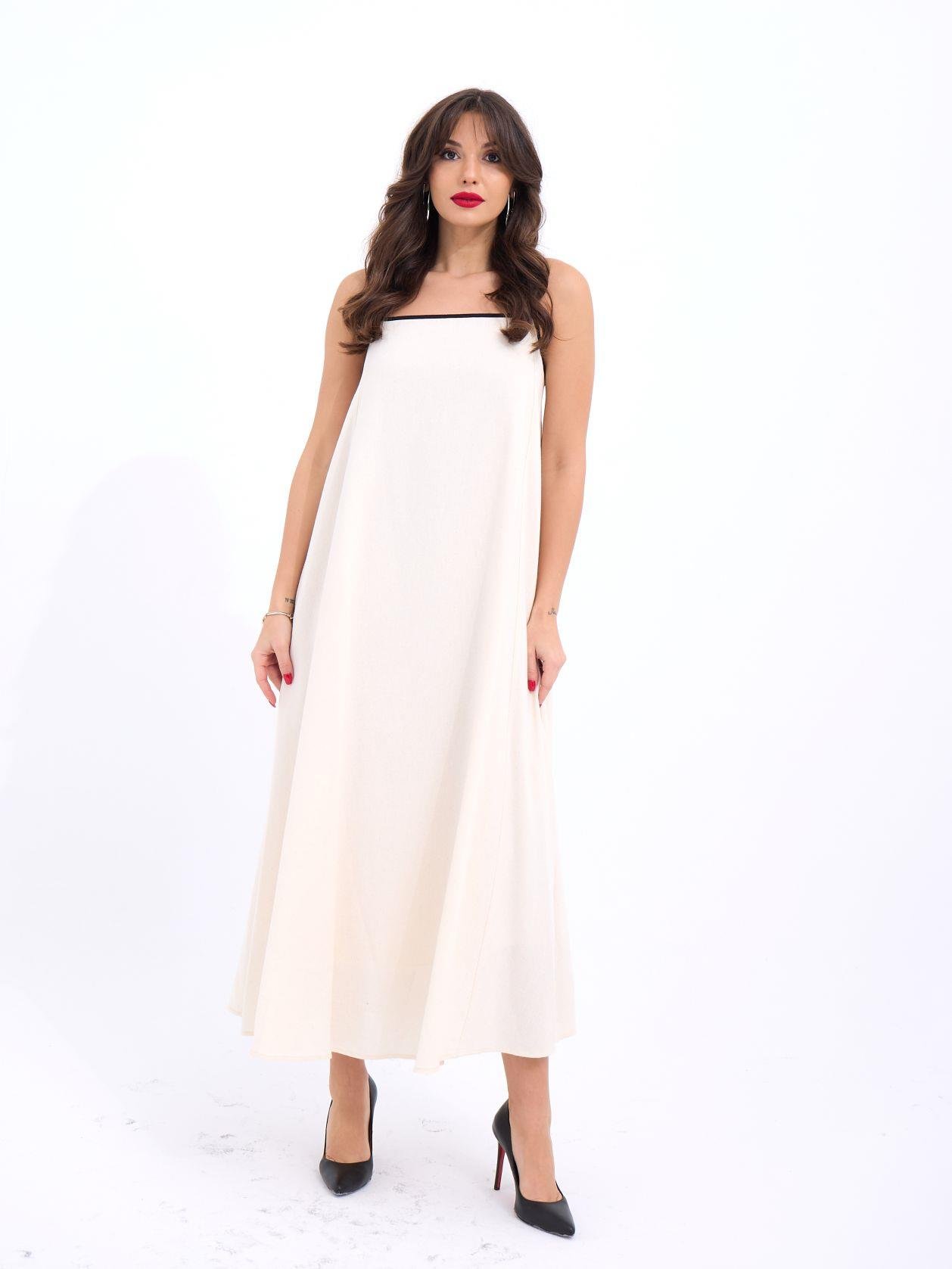 Dress - Beige - Brand: Fame - Women & Kids, Baby Clothes Wholesale - TheBS Women