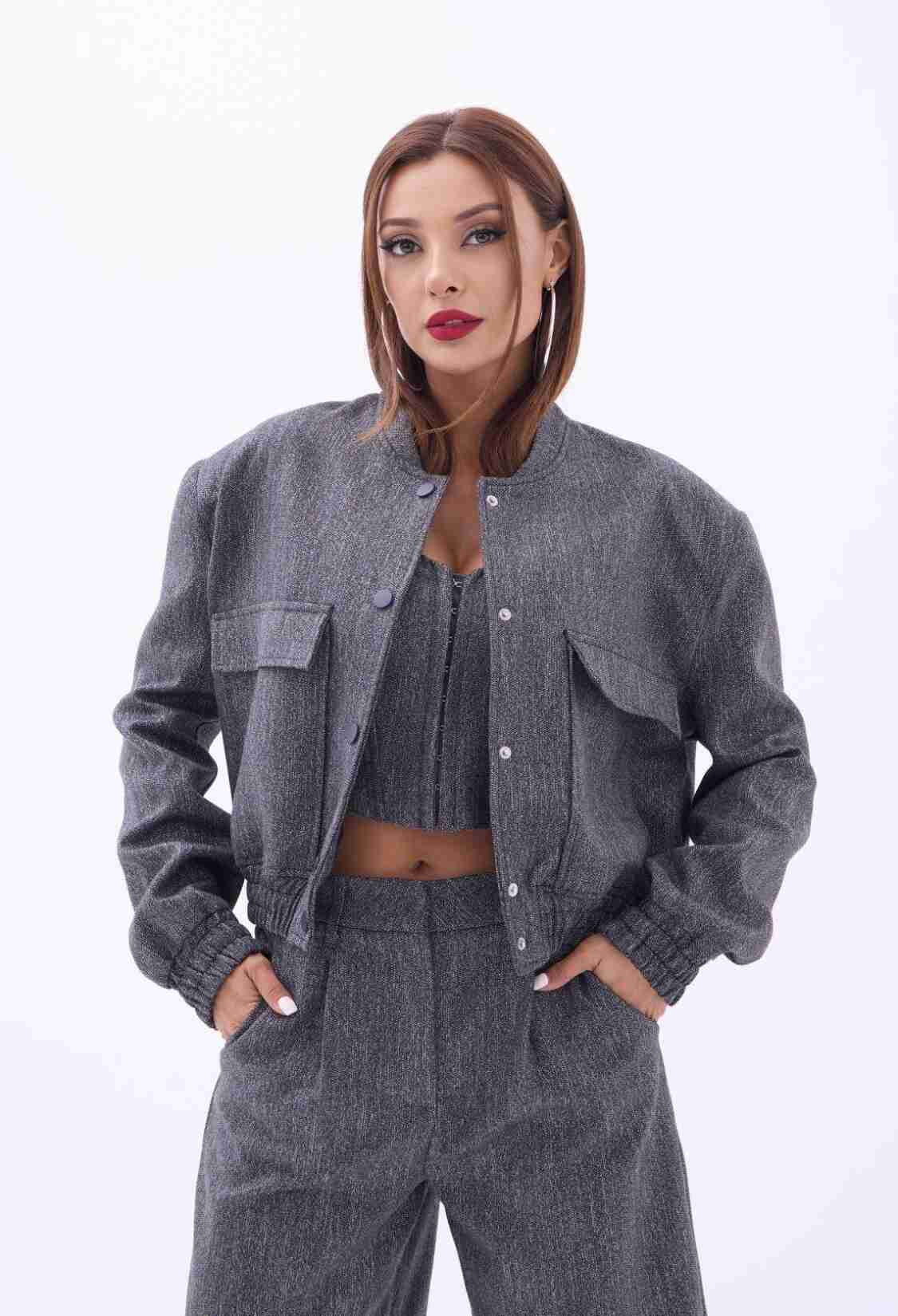 Jacket - Smoked - Brand: Fame - Women & Kids, Baby Clothes Wholesale - TheBS Women