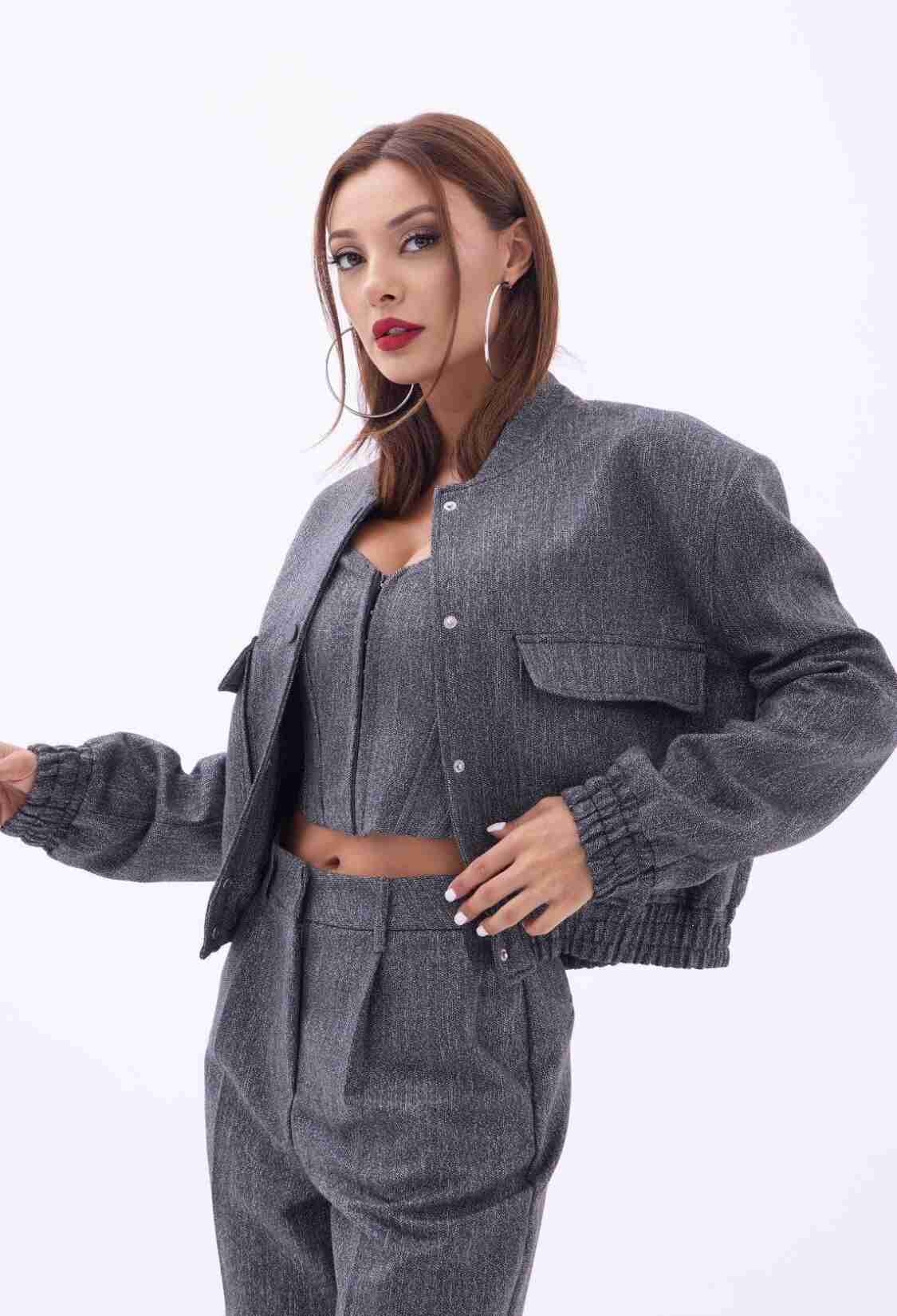 Jacket - Smoked - Brand: Fame - Women & Kids, Baby Clothes Wholesale - TheBS Women