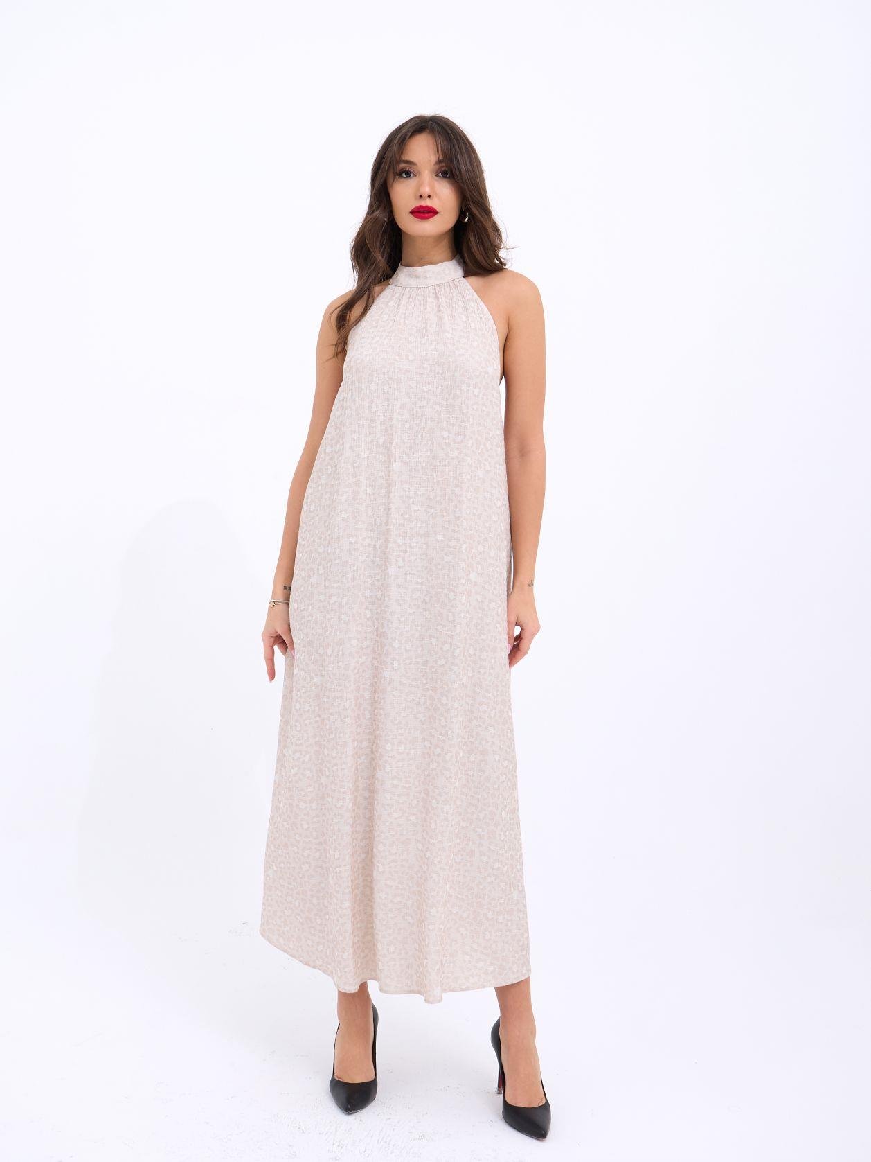 Dress - Beige - Brand: Fame - Women & Kids, Baby Clothes Wholesale - TheBS Women