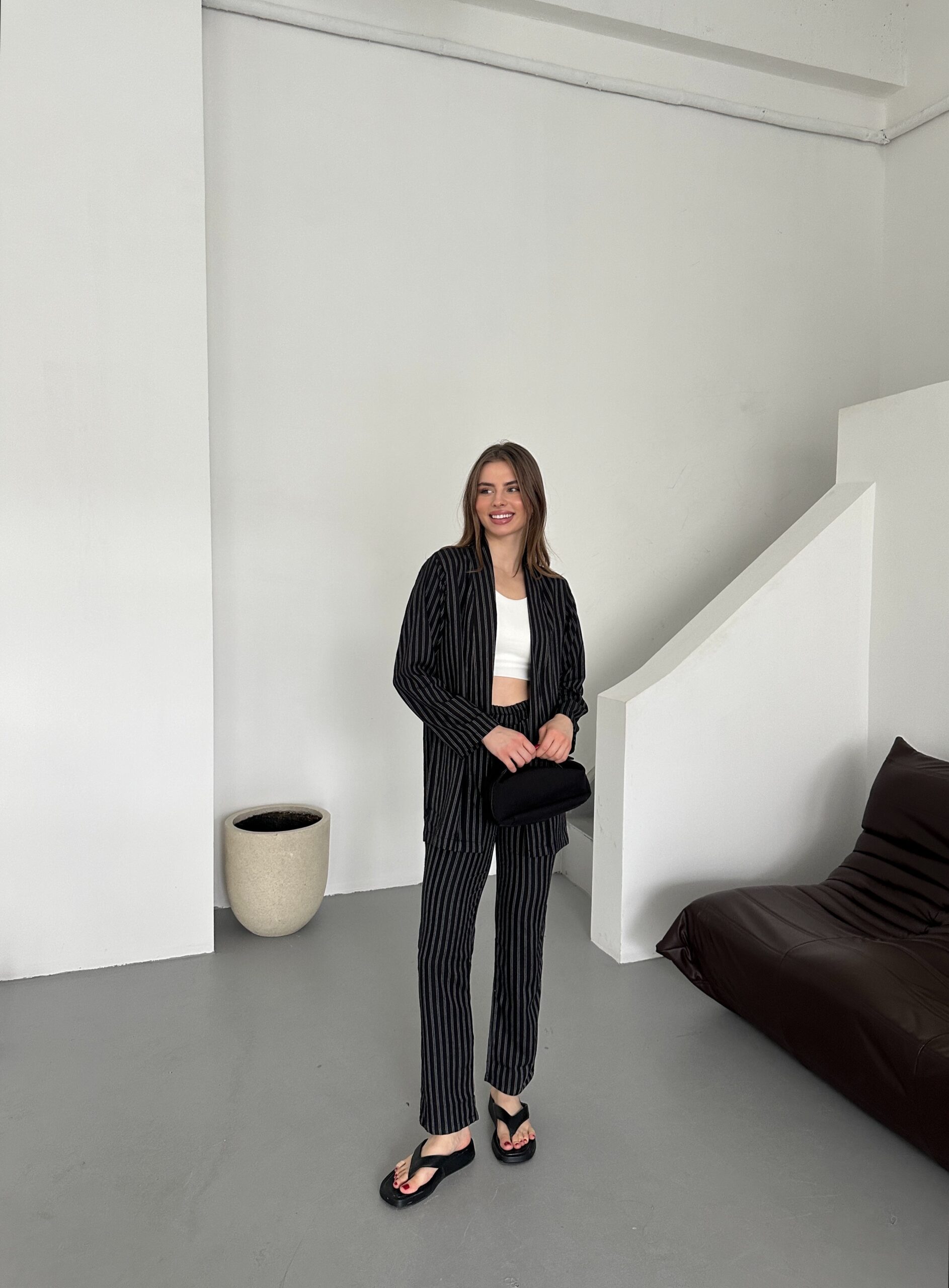 Striped Vest Suit – Brand: My Fashion – Women & Kids, Baby Clothes Wholesale – TheBS Women