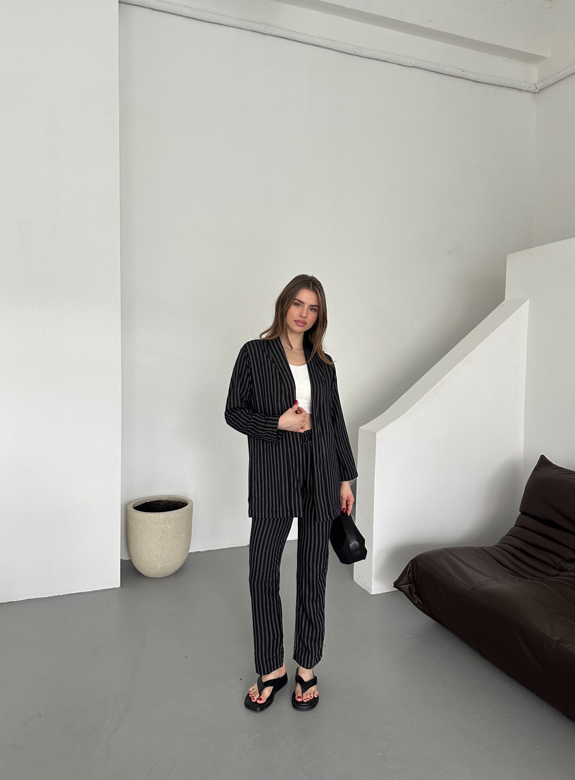 Striped Vest Suit – Brand: My Fashion – Women & Kids, Baby Clothes Wholesale – TheBS Women