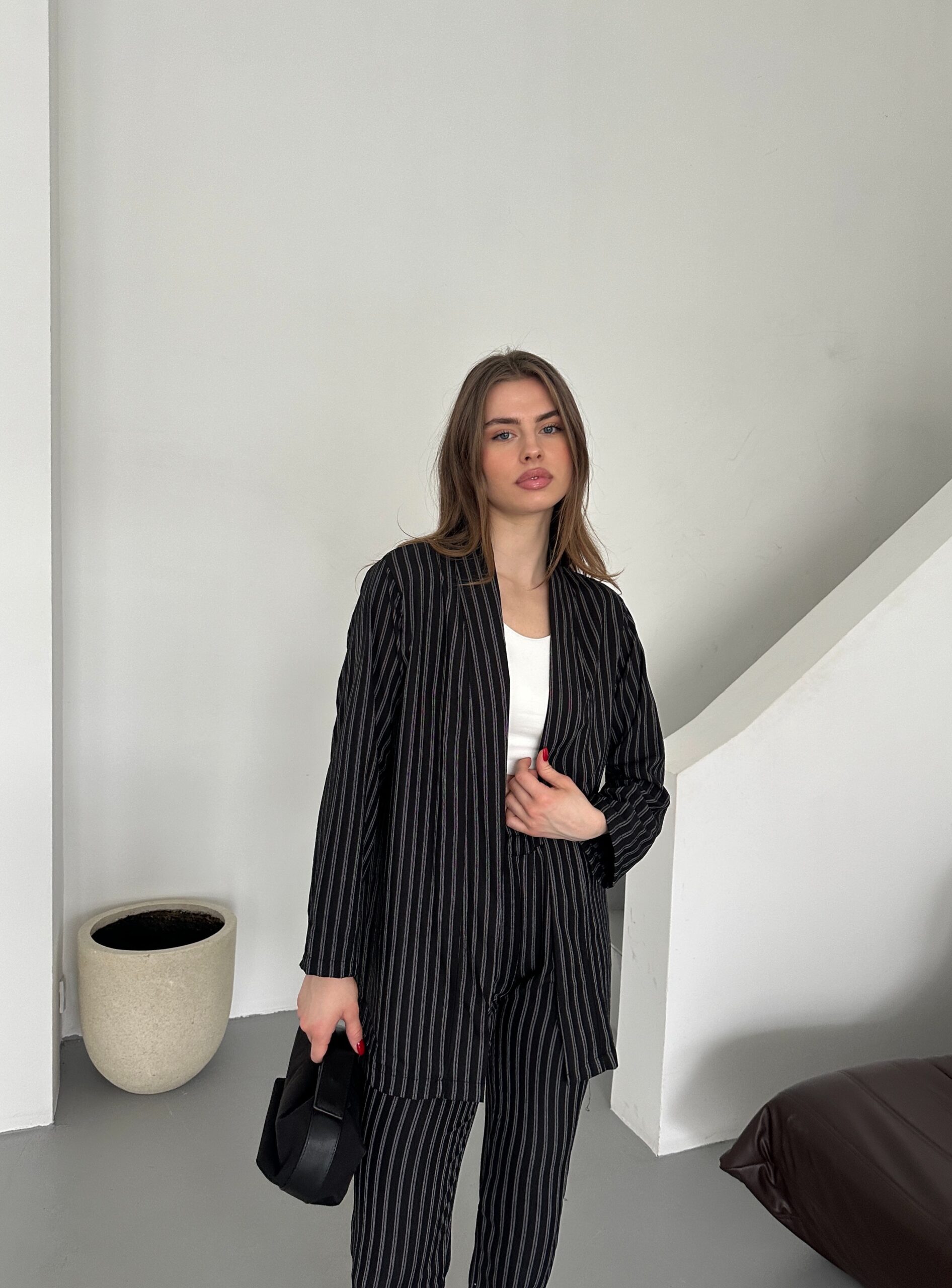 Striped Vest Suit – Brand: My Fashion – Women & Kids, Baby Clothes Wholesale – TheBS Women