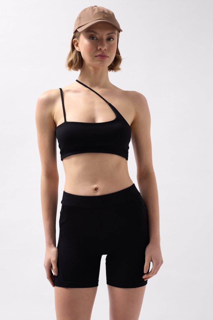 Pocket Detail Biker Shorts - Brand: Black Fashion - Women & Kids, Baby Clothes Wholesale - TheBS Women